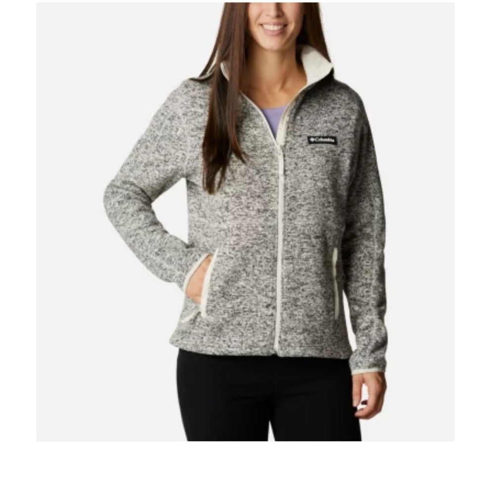 Columbia heather gray sweater
